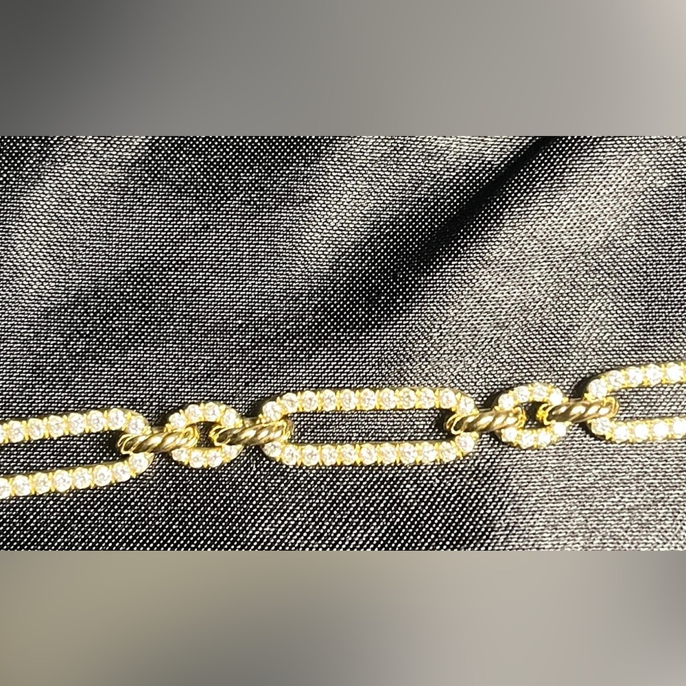 David Yurman 18K Gold Pavé Diamond Bracelet – 2.18 Carats |  Authentic + Box - Picture 10 of 10
